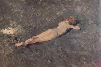 Marsal, Mariano Fortuny y Nude on the Beach at Portici (nn02) Germany oil painting art